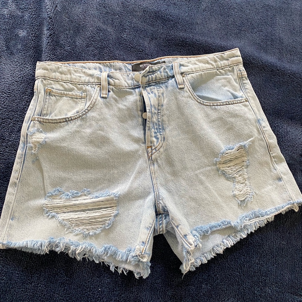 HUDSON Los Angeles - Faded Blue Jeans Shorts - size 29